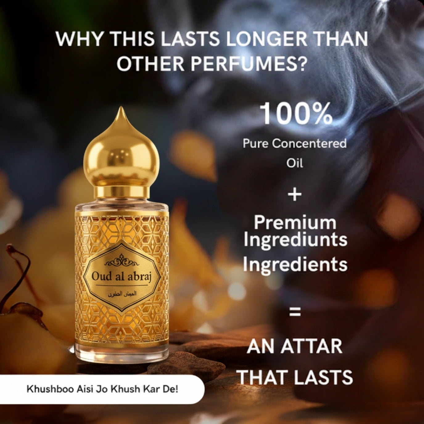 Ameera Attar Luxury Fragrance Set 15ml ( Buy 1 Get 1 Free ) 😍 Alcohol-Free Long Lasting Perfume Gift Box | Oud Al Abraj India