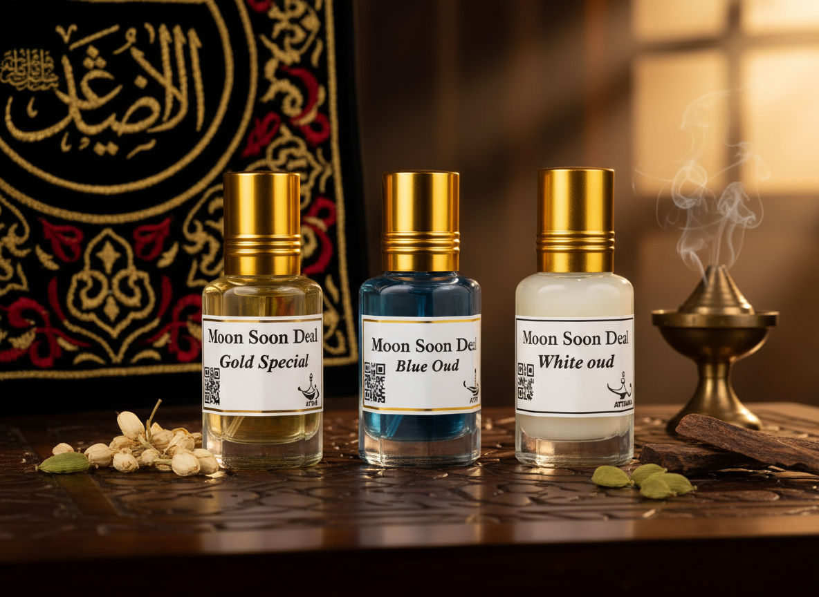 Premium Attar Combo | Gold Special | Blue Oud | White Oud  [Pack of 3] | 45ML
