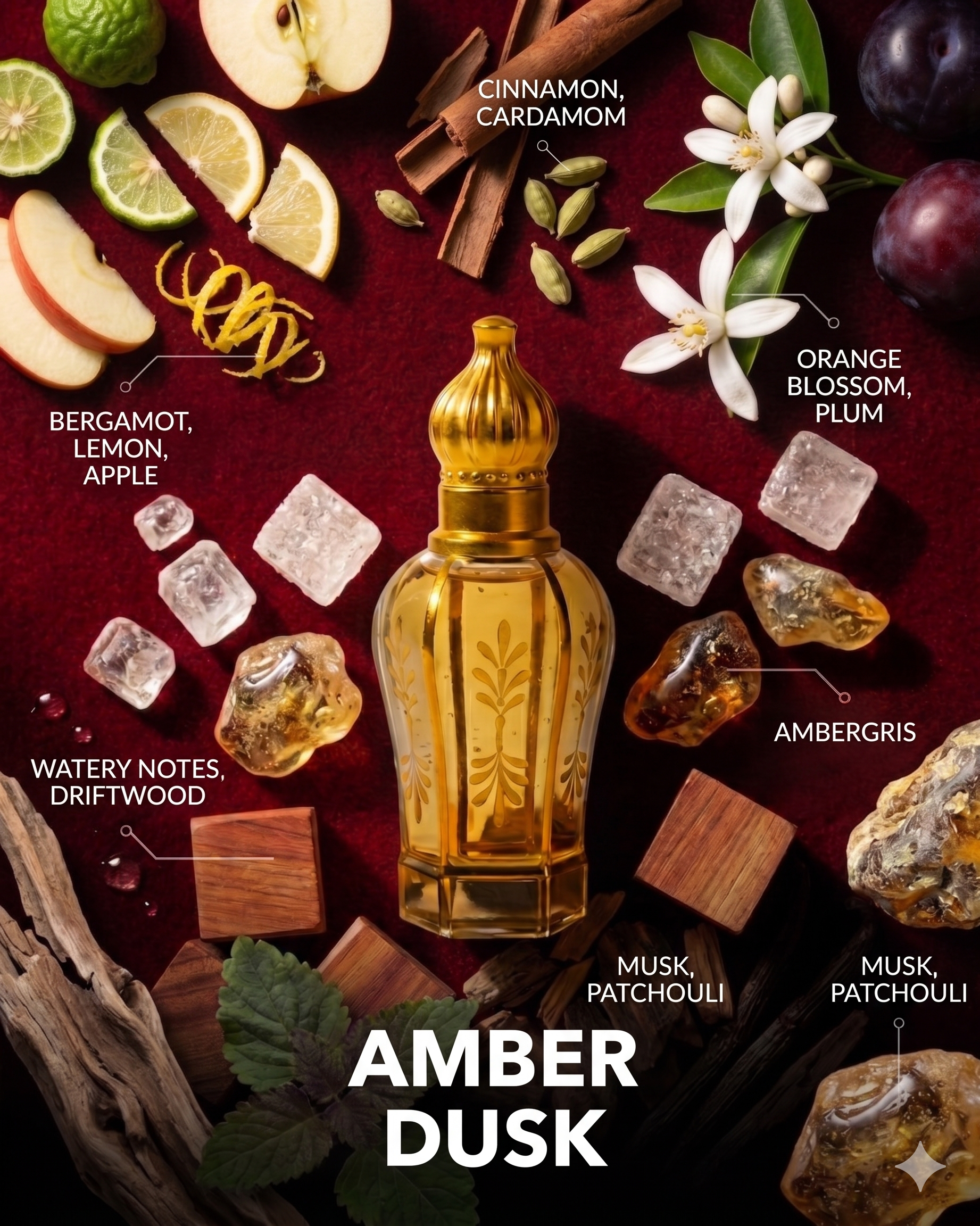 The Original Amber Dusk Attar | 15ML + 15 ML | Pack Of 2 | Inspired By Hawas Ice